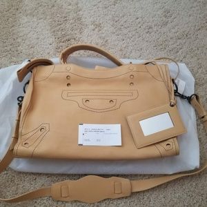 Authentic!Balenciaga Blackout City AJ Shoulder Bag